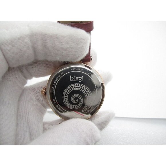 Women Burgi Diamond Dial Quartz WR Analog 40mm Dial Causal Round Watch (F667) - Picture 3 of 9